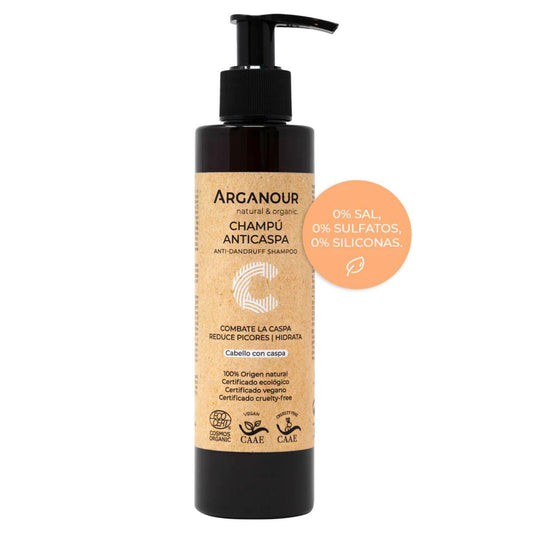 Champú anticaspa sin sulfatos Arganour 200ml