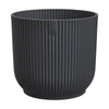 Maceta Antracita Vibes Fold Round Elho 18cm 100% reciclado