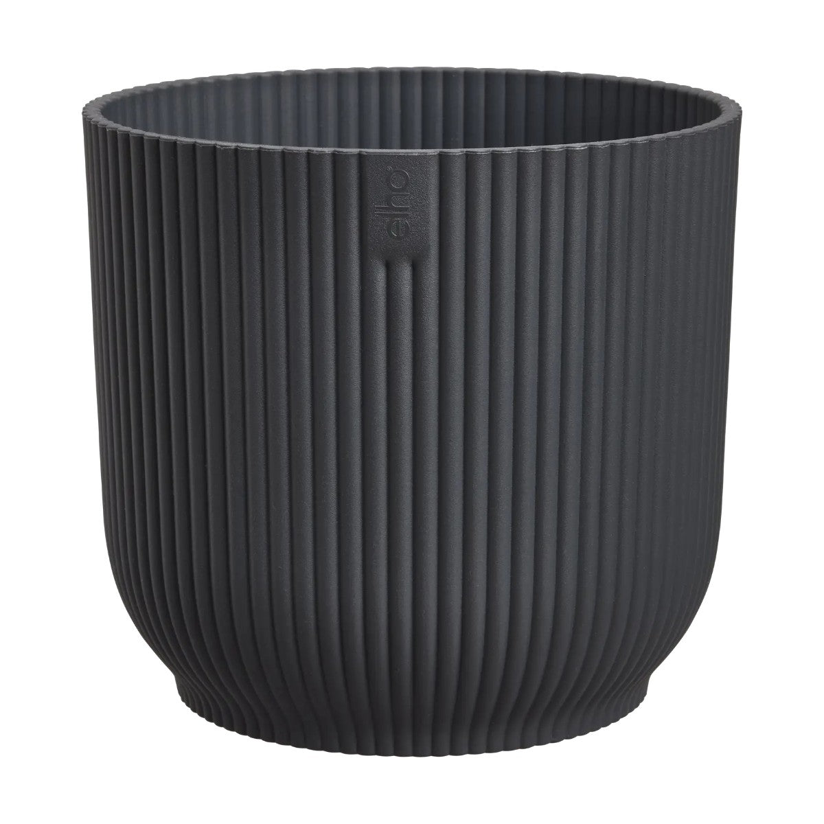 Maceta Antracita Vibes Fold Round Elho 18cm 100% reciclado