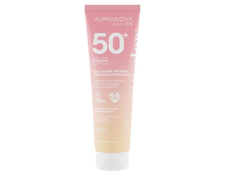 Leche solar invisible FPS50+daily Alphanova 150ml