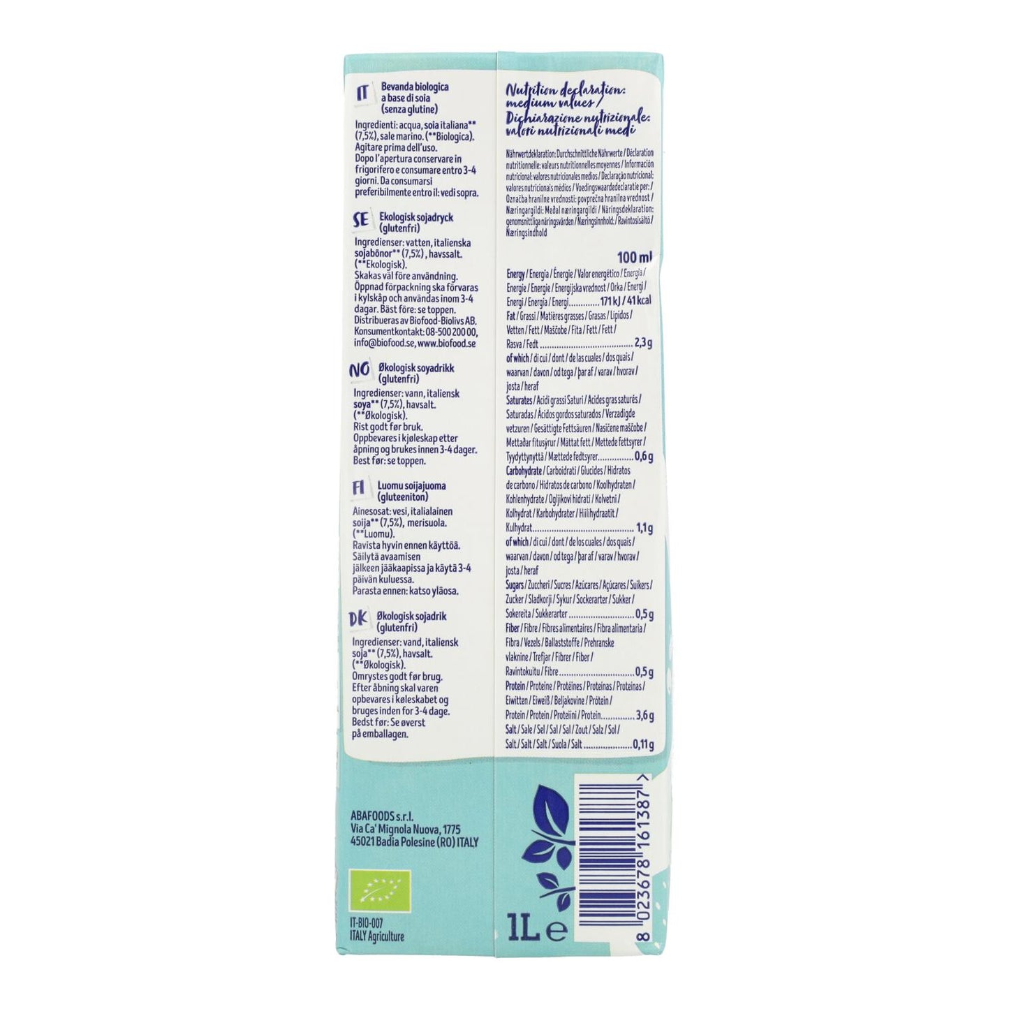 Bebida de Soja BIO Isola Bio 1 L