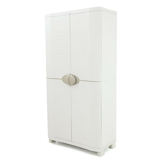Armario Escobero 90 cm Space Saver Plastiken Beige
