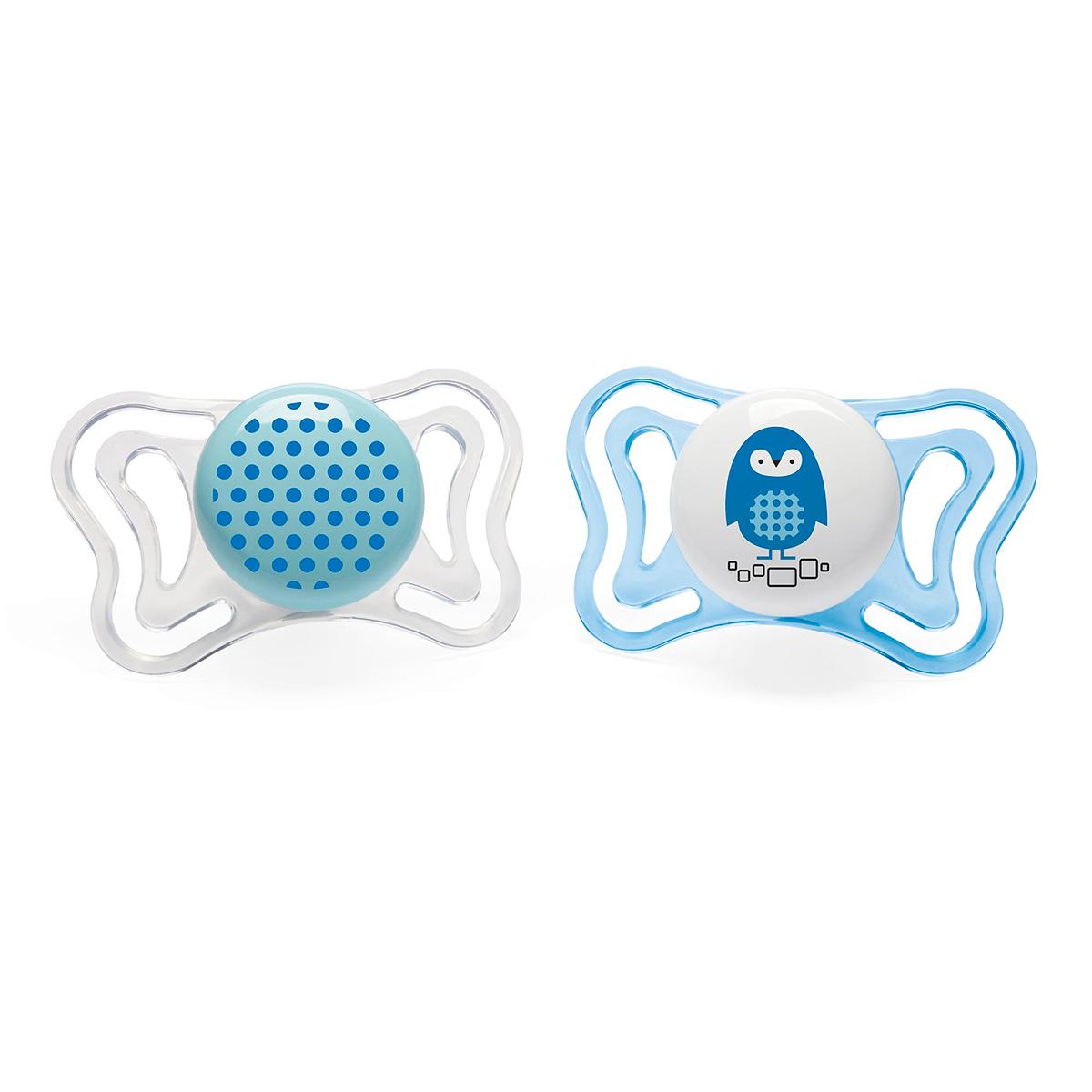 Chupete Physio Light silicona 2-6m 2ud Chicco