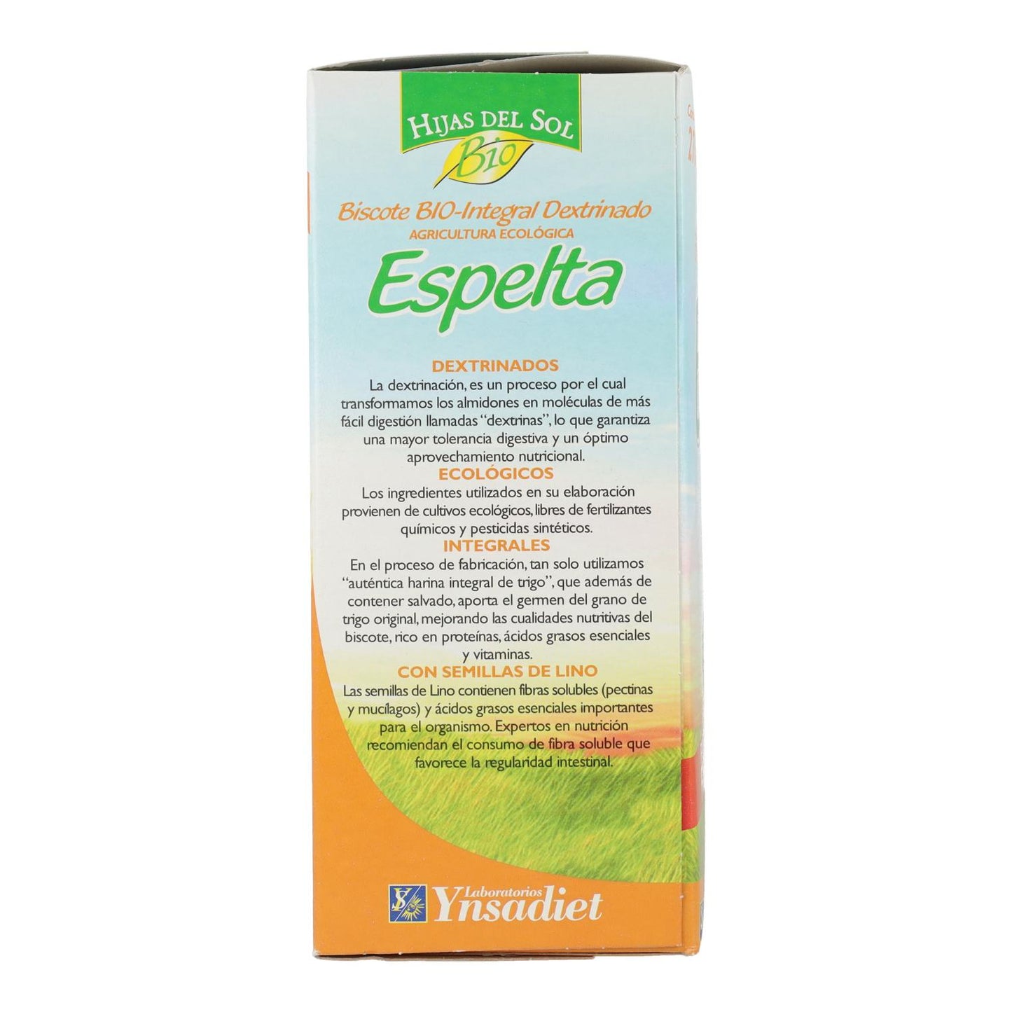 Pan Dextrinado Bio Espelta 270 Gr Ynsadiet