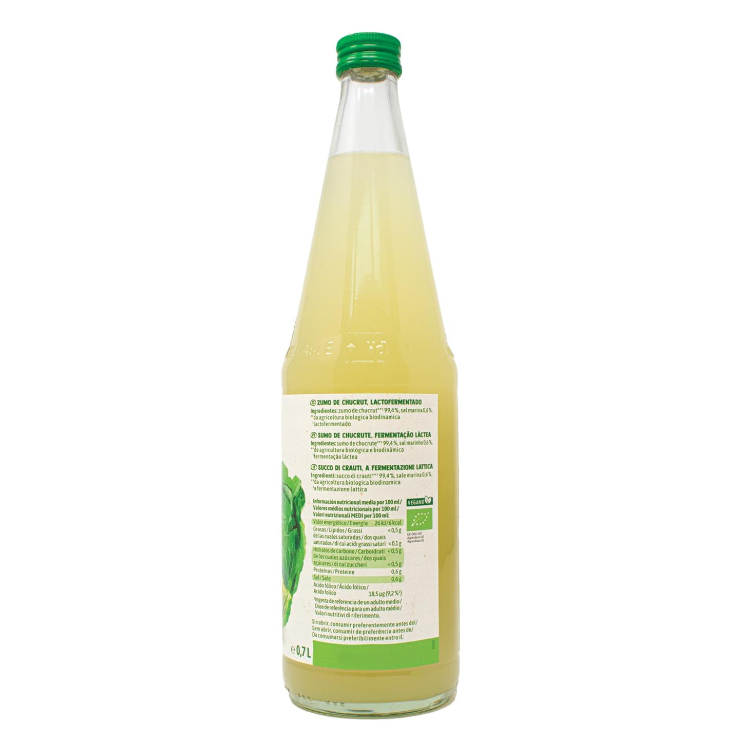 Zumo de Chucrut Lactofermentado Voelkel 700ml