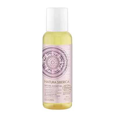 Gel de ducha natural flores de la tundra formato viaje Natura Sibérica 50 ml