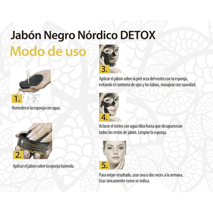 Jabón negro nórdico detox Natura Sibérica 120 ml