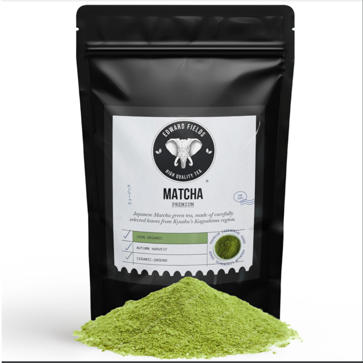 Matcha Premium Ecológico Ceremonial Japonés Edward Fields 50 g