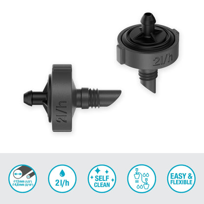 Gotero de final de linea, autocompensante 2 l/h Microdripsystem Gardena