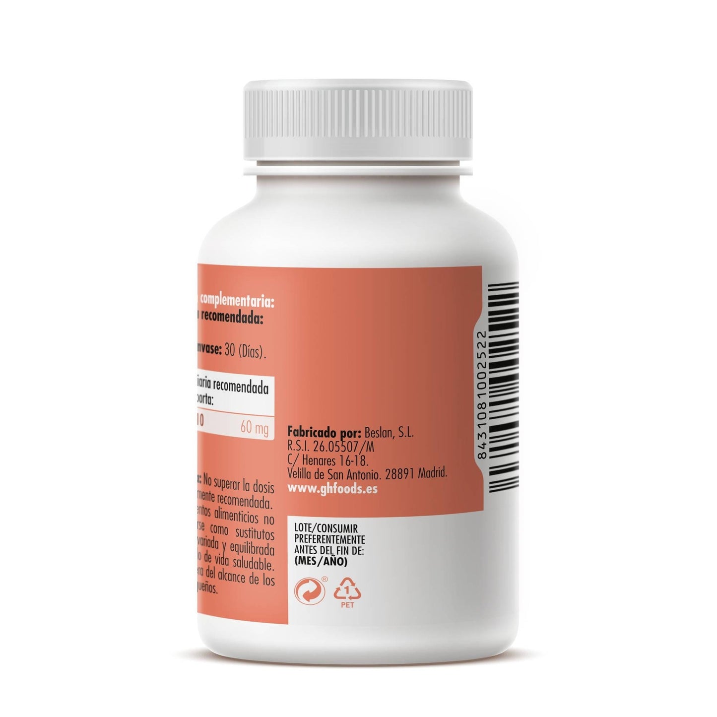 GHF Coenzima Q-10 60 perlas 612mg
