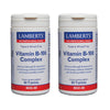 Pack 2x Complejo de Vitamina B-100, Lamberts, 60 tabletas