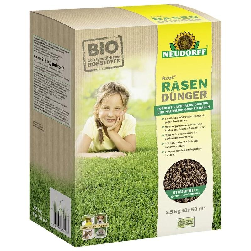 Azet Fertilizante Césped 2,5 kg Neudorff