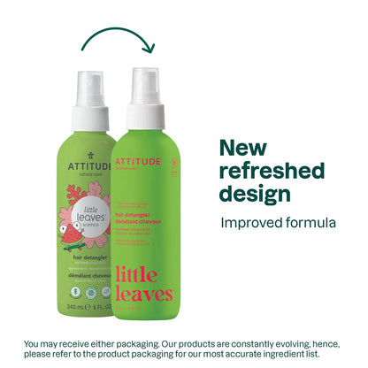 Super Leaves kids Desenredante capilar para niños Sandía y coco Attitude 240 ml