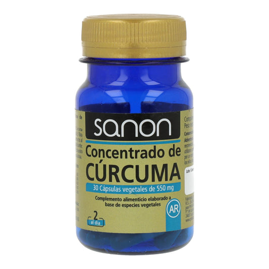 Concentrado de Cúrcuma SANON 30 cápsulas vegetales de 550 mg