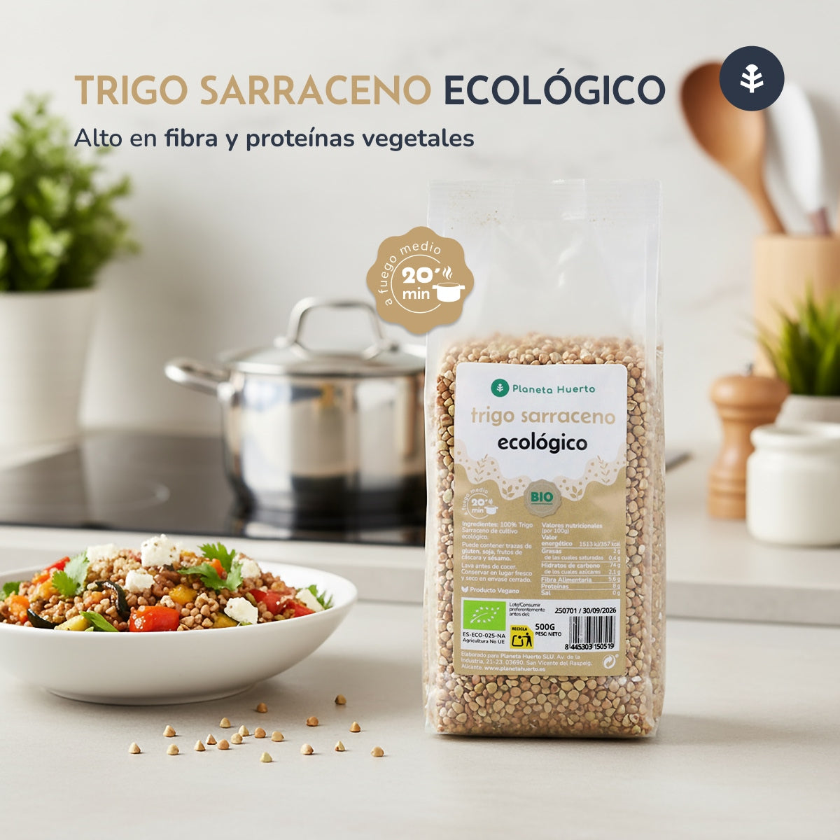 Pack 2x Trigo Sarraceno ECO Planeta Huerto 500 g