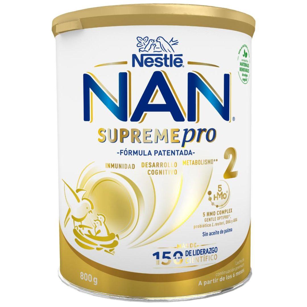 Nan Supremepro 2 Leche de continuación en polvo 6-12 meses Nestlé 800 g