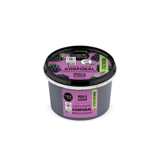 Exfoliante corporal perfeccionador mora y azúcar Organic Shop 250 ml