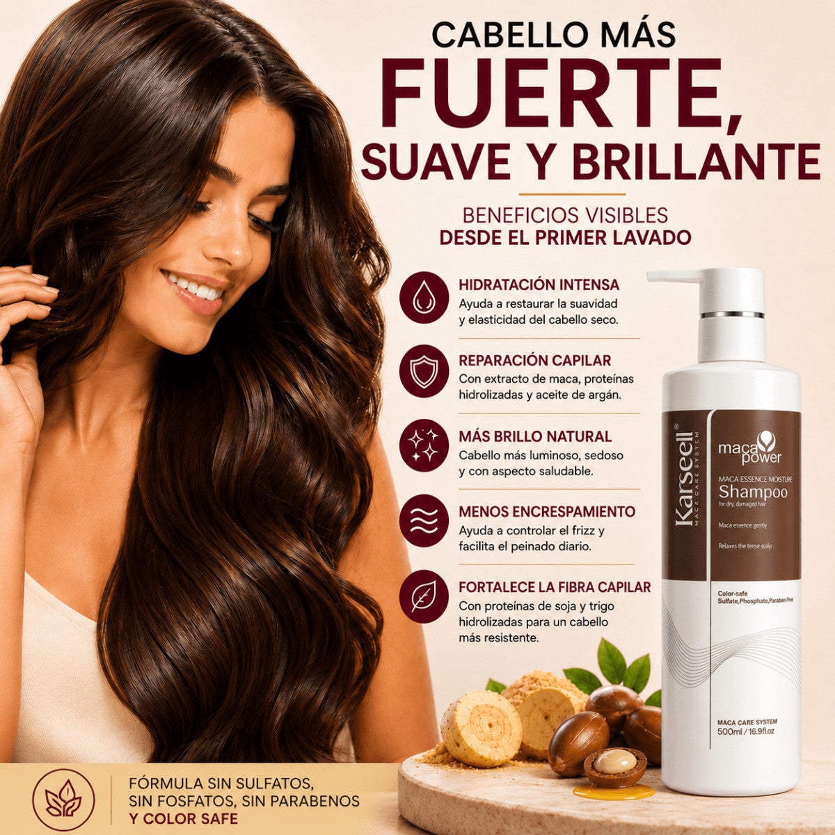 Champú Maca Essence Karseell 500 ml