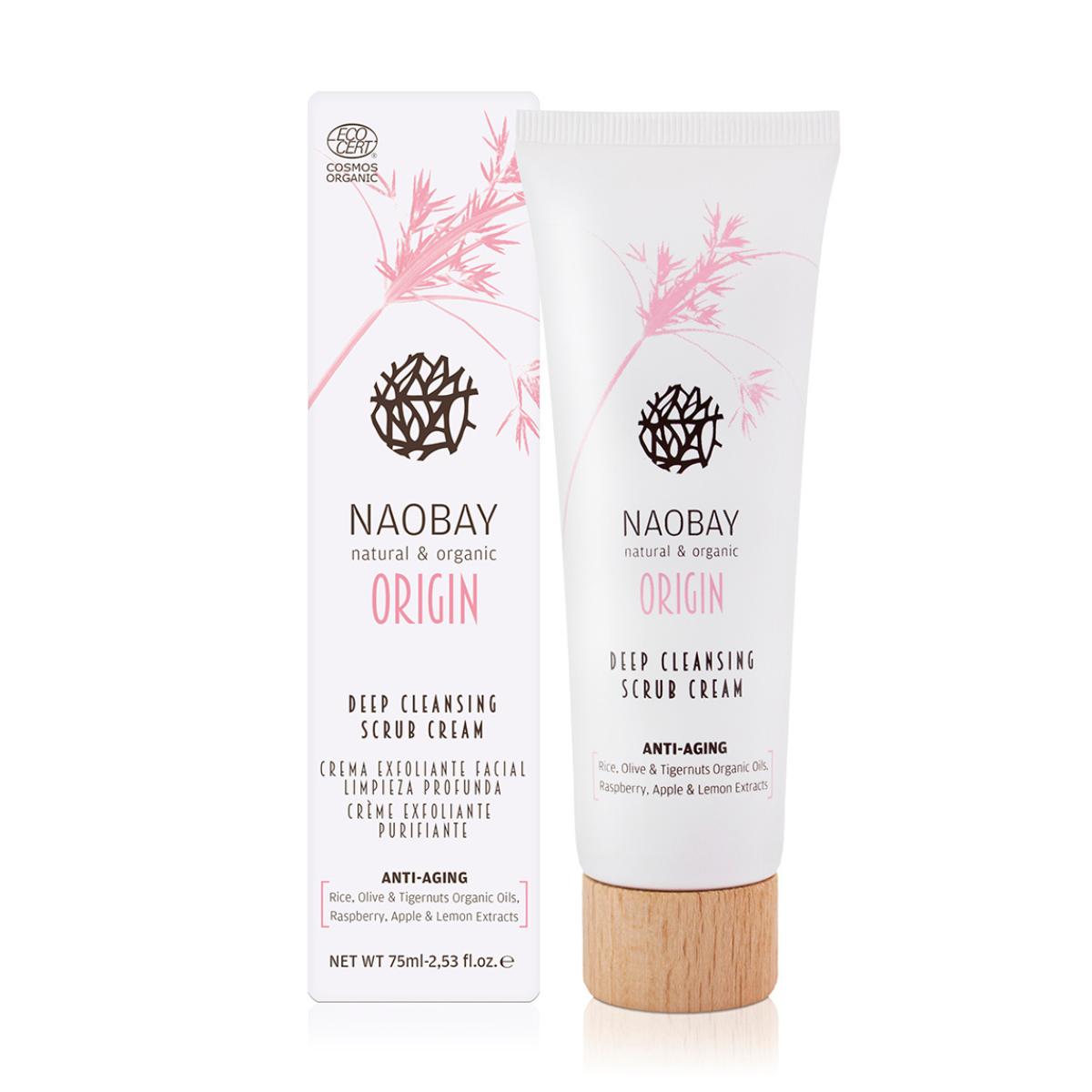 Crema exfoliante facial limpieza profunda Naobay 75 ml