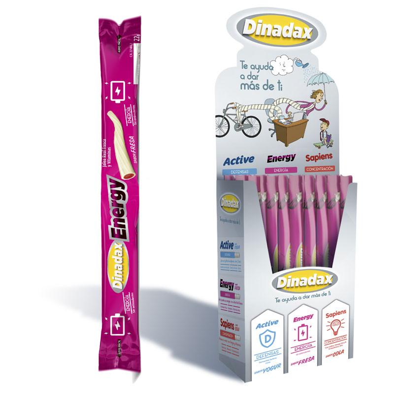 Caja Dinadax Energy 60 Barritas Sabor Fresa Masterdiet