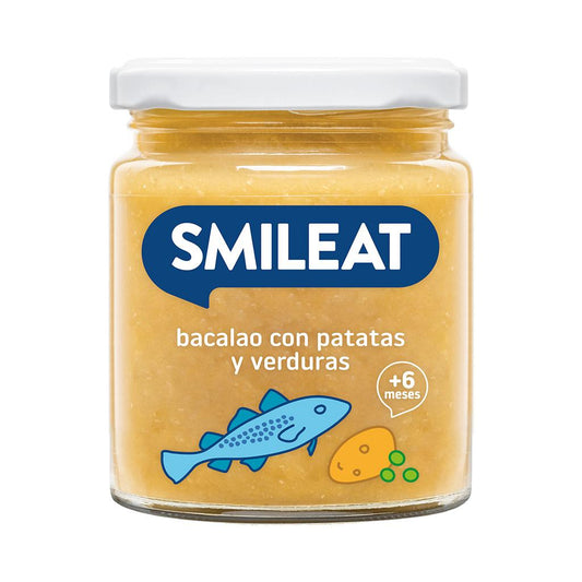 Tarrito BIO de verduras ecológicas con bacalao 230g.