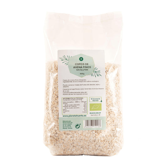 Copos de avena finos Sin Gluten ECO Planeta Huerto 500 g