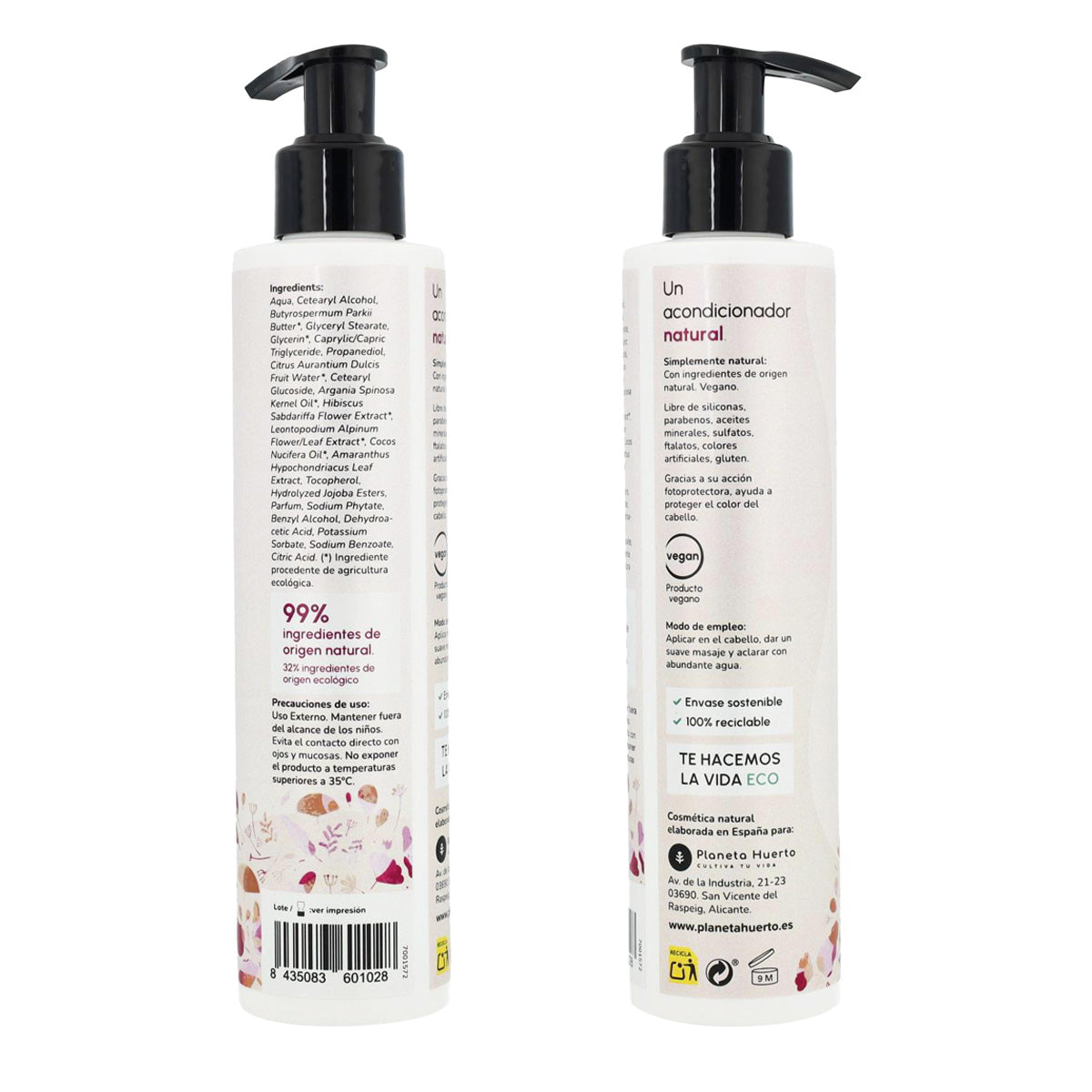 Pack Flor de Hibisco, Champú potenciador de brillo 500 ml + Gel de ducha 500 ml + Acondicionador recuperador de brillo 200 ml