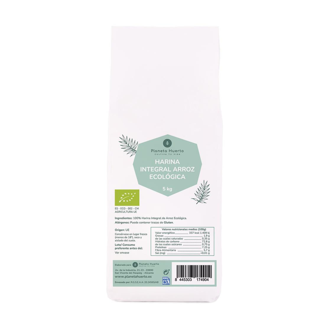 Harina Integral de Arroz Eco Planeta Huerto 5 Kg