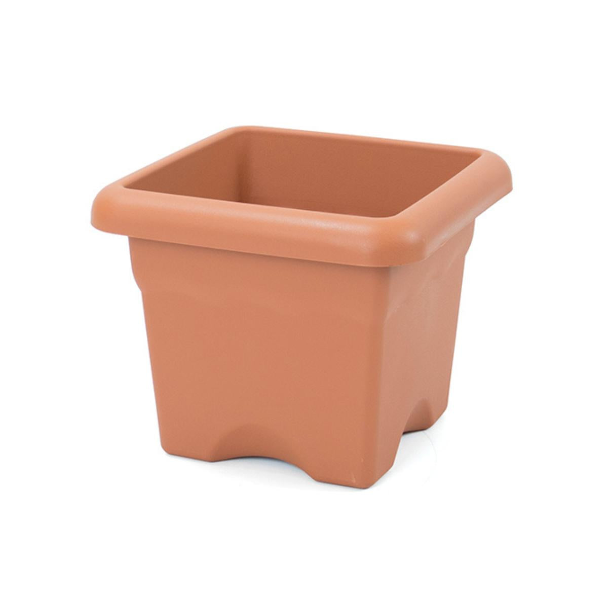 Maceta cuadrada terra color terracota  33 x 33 x 27 cm