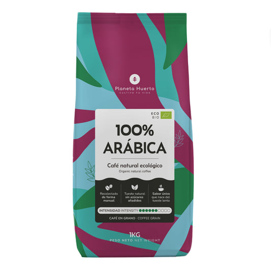 Café en grano Eco 100% Arábica Planeta Huerto 1 Kg