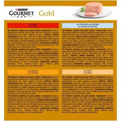 GOURMET GOLD Mousse Surtido Multipack (8x85g)