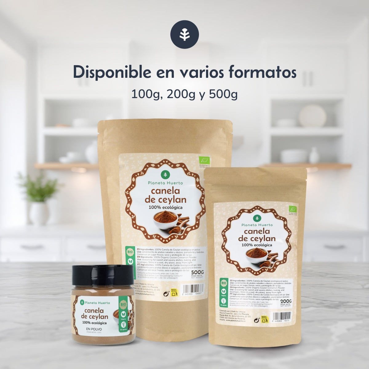 Canela de Ceylán en Polvo ECO Planeta Huerto 200 g