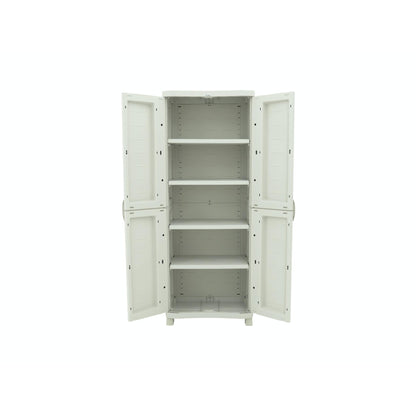 Armario 4 Estantes 70 cm Space Saver Plastiken Beige