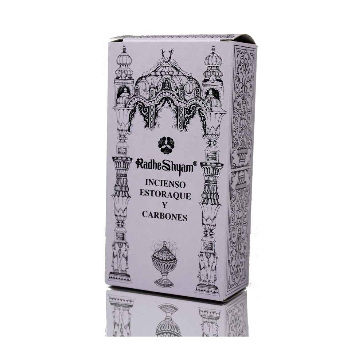 Incienso Estoraque Y Carbones Radhe 100 Gr Radhe