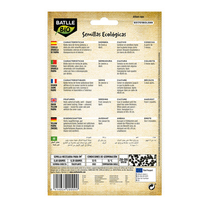 Semillas de Cebolla amarilla de Parma ecológicas Batlle