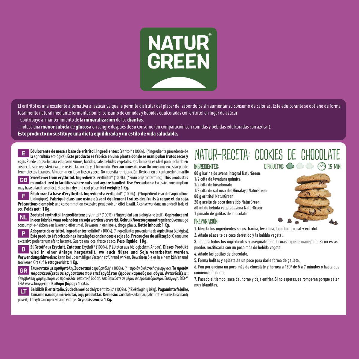 Eritritol Bio NaturGreen 1 Kg