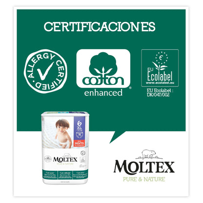 PROMO ESPECIAL Pants Moltex Pure & Nature T6 (+14 kg), 36 Uds