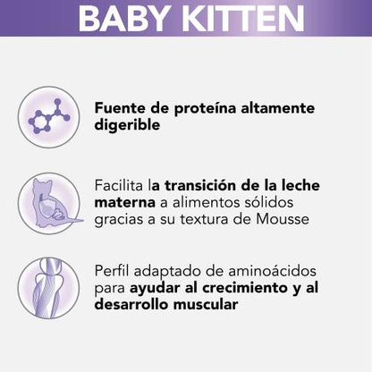 PRO PLAN Gato Lata Moussen Baby Kitten Rico en Pollo 85gr
