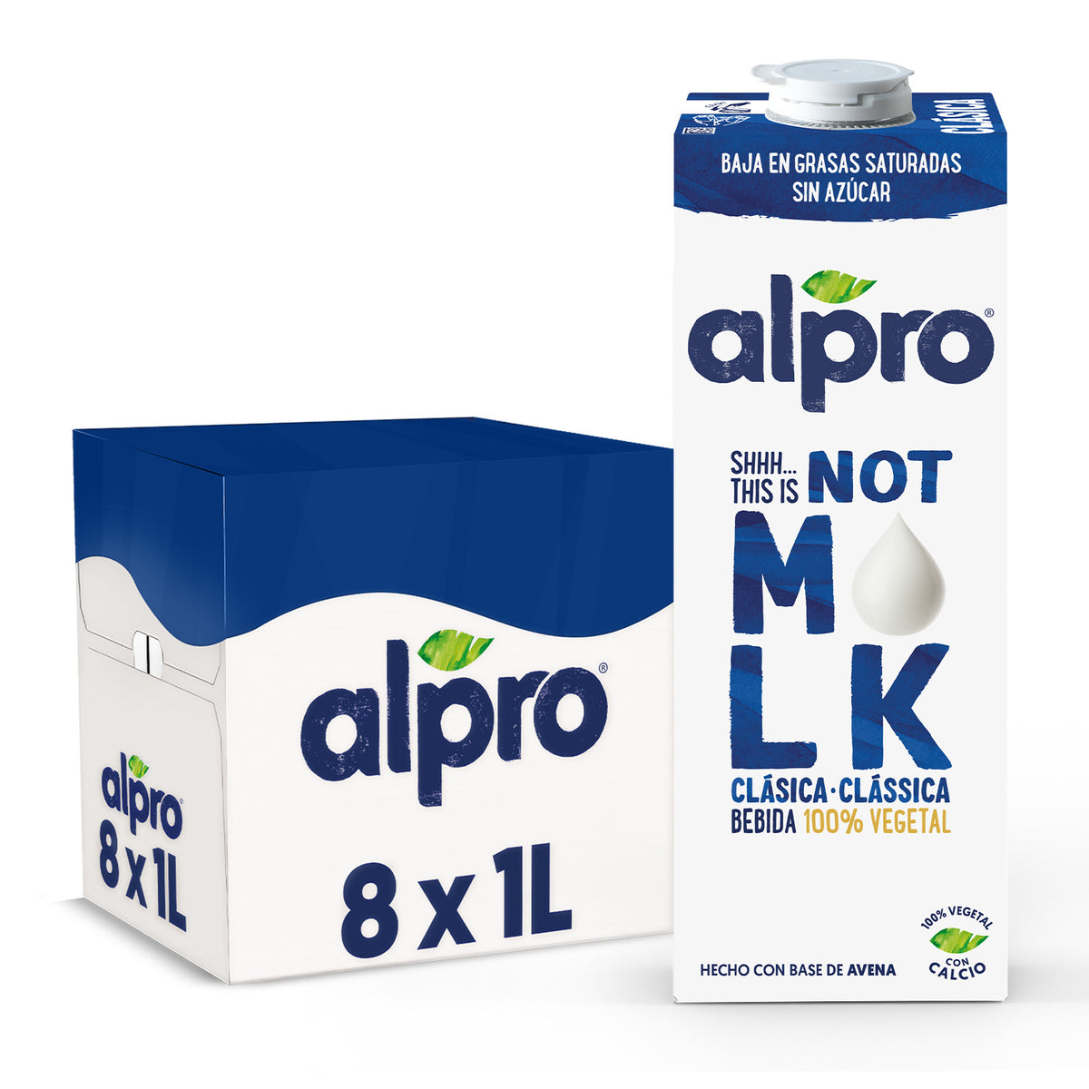 Pack 8x Bebida Vegetal THIS IS NOT M*LK Clásica Alpro 1 Litro