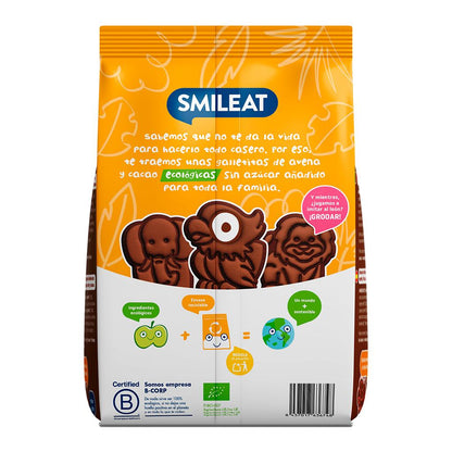 Pack 12x Galleta espelta, avena y cacao ECO 220 g Smileat