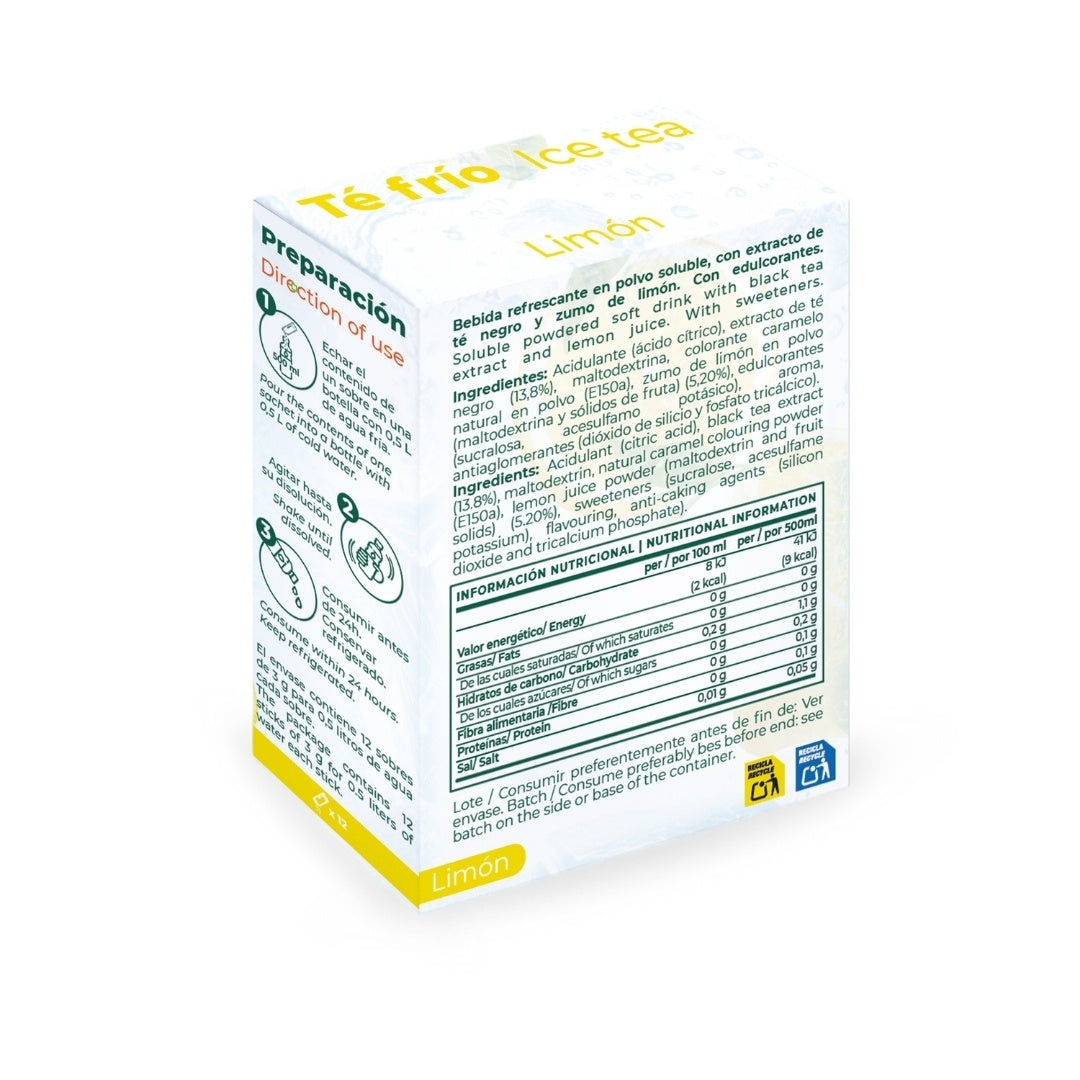 Te Frio Limon Torafood 36g (12 Sachets X 3g)