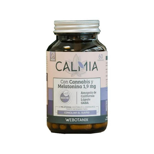 Calmia Noche Melatonina 1,9mg  WeBotanix 60 cápsulas