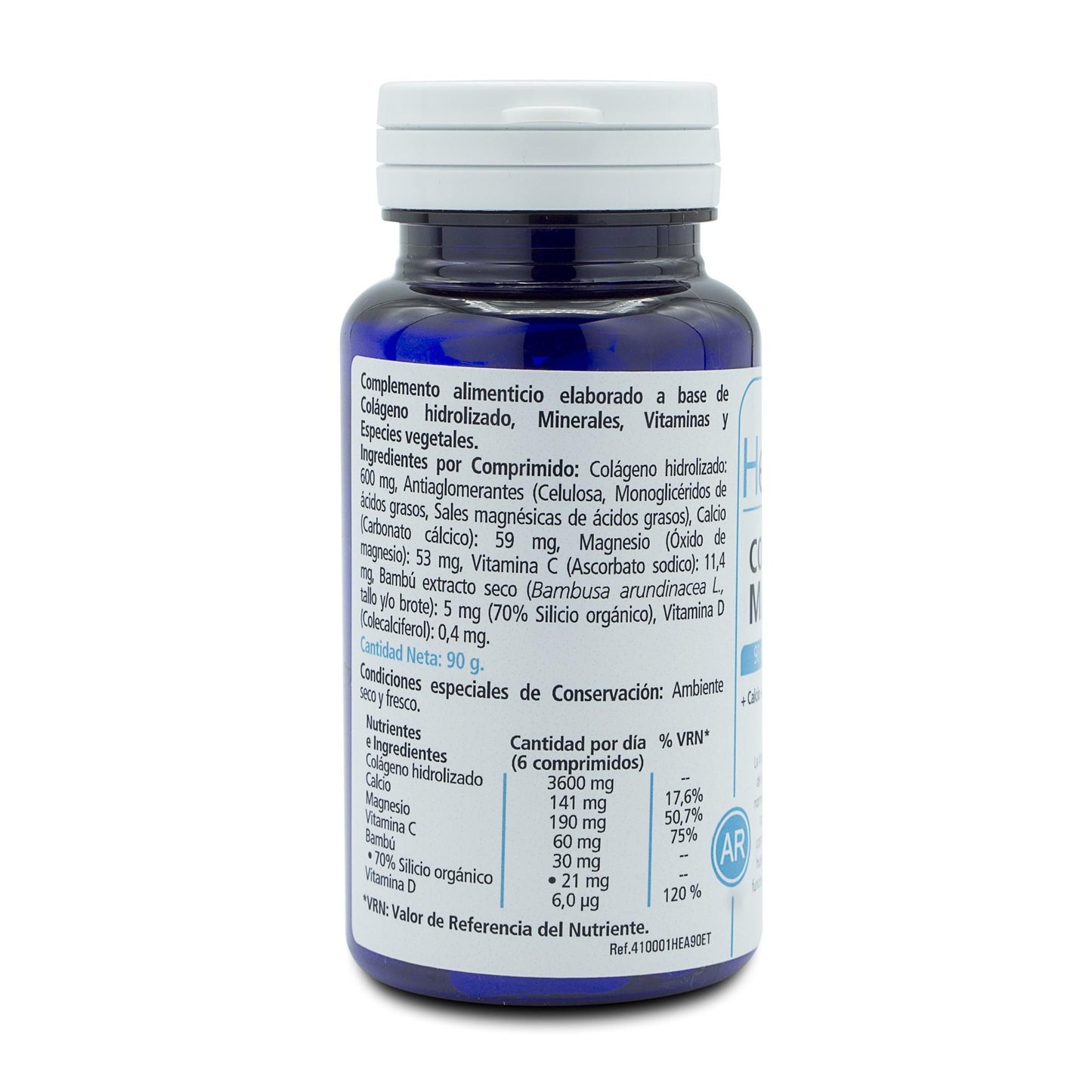H4U Colágeno con Magnesio 90 comprimidos de 1.000 mg