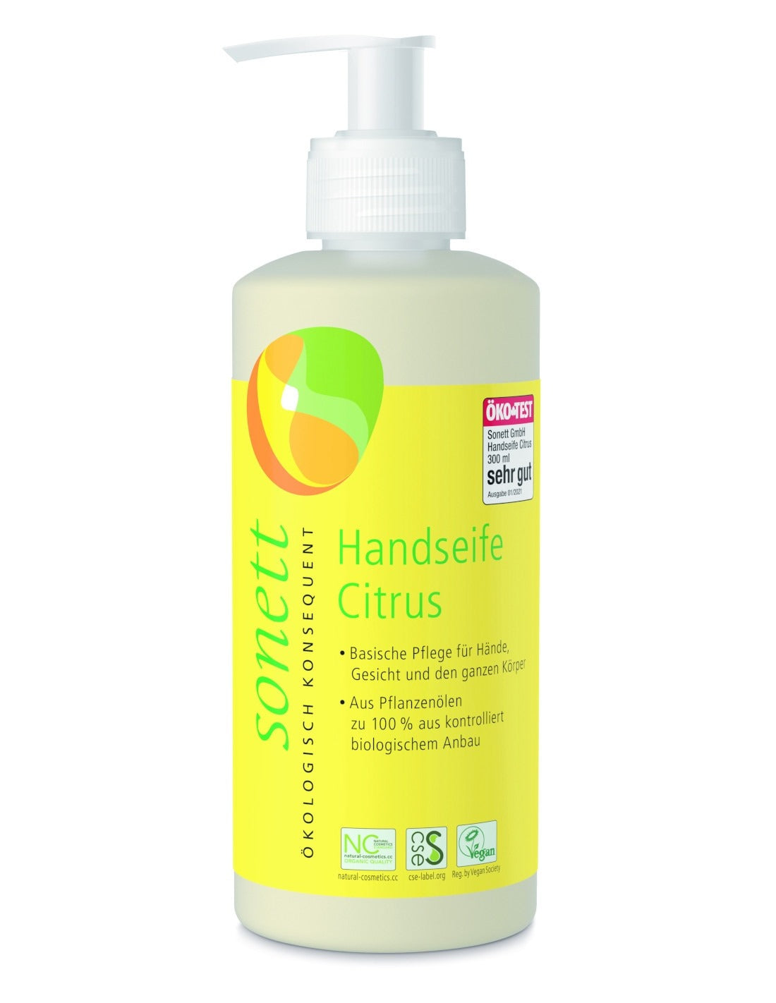 Jabón manos citrus dispensador Sonett 300ml