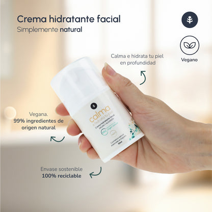 Crema hidratante facial Argán y algodón Planeta Huerto 50 ml