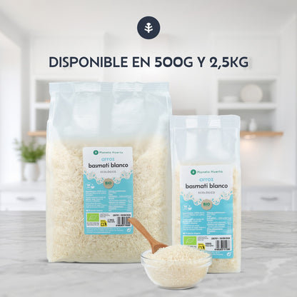 Arroz Basmati Blanco ECO Planeta Huerto 2,5 kg