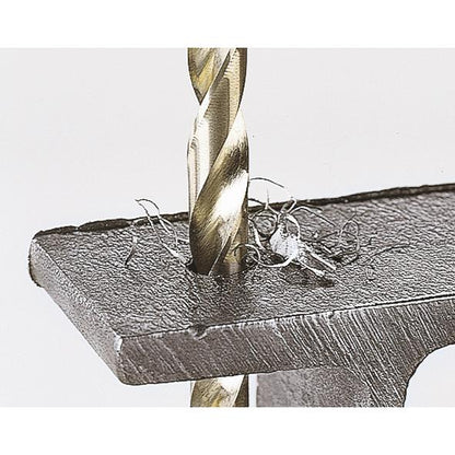 Brocas espirales HSS rectificadas con vástago redondo para metal Wolfcraft