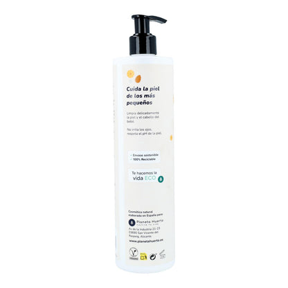 Pack Infantil Caléndula y Almendras: gel y champú + crema hidratante  Planeta Huerto