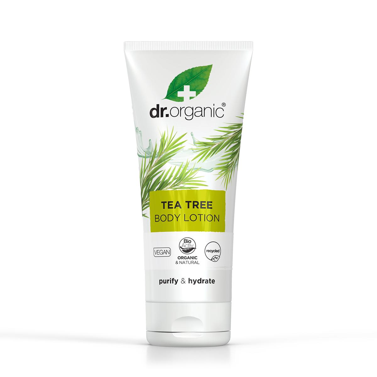 Loción para la piel de árbol de té Dr. Organic 200ml