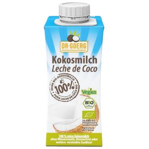 Leche de Coco Bio para cocinar Dr. Goerg 200ml